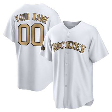 Custom Men's Replica Colorado Rockies White 2022 All-Star Game Jersey