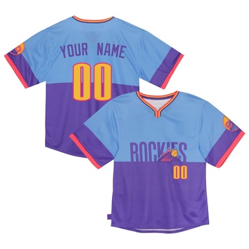 Custom Toddler Limited Colorado Rockies Purple/Light Blue 2025 City Connect Jersey