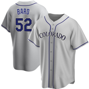 Daniel Bard Men's Replica Colorado Rockies Gray Road Jersey