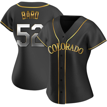Daniel Bard Women's Replica Colorado Rockies Black Golden Alternate Jersey