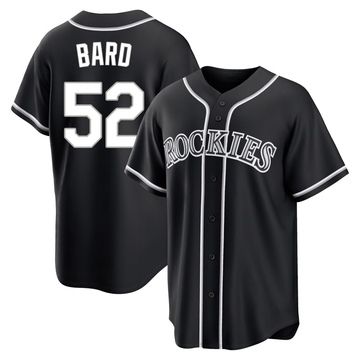 Daniel Bard Youth Replica Colorado Rockies Black Fashion Out Jersey