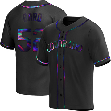 Daniel Bard Youth Replica Colorado Rockies Black Holographic Alternate Jersey