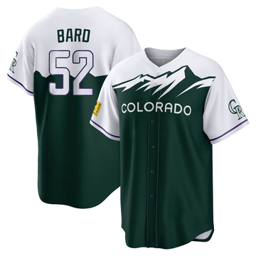 Daniel Bard Youth Replica Colorado Rockies Green 2022 City Connect Jersey