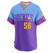 Evan Justice Men's Limited Colorado Rockies Purple/Light Blue 2025 City Connect Jersey