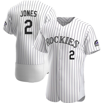 Greg Jones Men's Authentic Colorado Rockies White Home Jersey