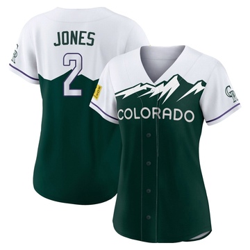 Greg Jones Women's Authentic Colorado Rockies Green 2022 City Connect Jersey
