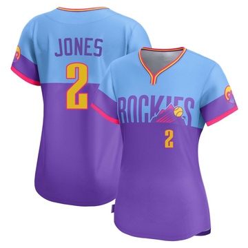Greg Jones Women's Limited Colorado Rockies Purple/Light Blue 2025 City Connect Jersey