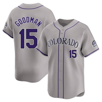 Hunter Goodman Men's Limited Colorado Rockies Gray Road Jersey