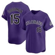 Hunter Goodman Youth Limited Colorado Rockies Purple Alternate Jersey