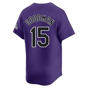 Hunter Goodman Youth Limited Colorado Rockies Purple Alternate Jersey