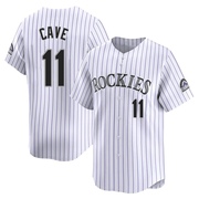 Jake Cave Youth Limited Colorado Rockies White Home Jersey