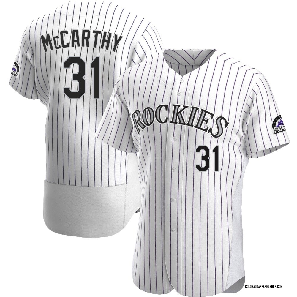Jake McCarthy Men's Authentic Colorado Rockies White Home Jersey