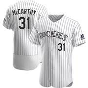 Jake McCarthy Men's Authentic Colorado Rockies White Home Jersey