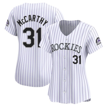 Jake McCarthy Women's Limited Colorado Rockies White Home Jersey