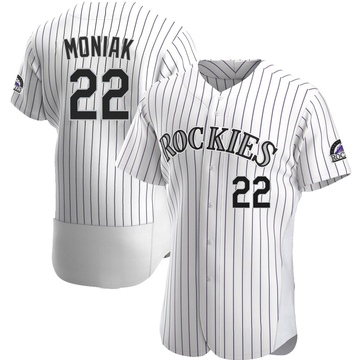 Mickey Moniak Men's Authentic Colorado Rockies White Home Jersey