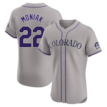 Mickey Moniak Men's Elite Colorado Rockies Gray Road Jersey