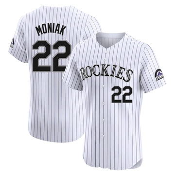 Mickey Moniak Men's Elite Colorado Rockies White Home Jersey