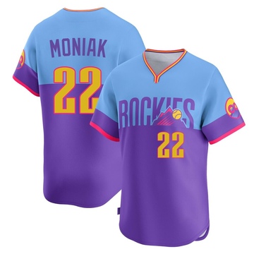 Mickey Moniak Men's Limited Colorado Rockies Purple/Light Blue 2025 City Connect Jersey