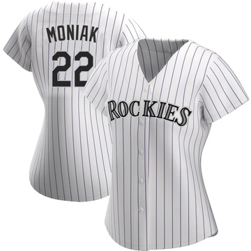 Mickey Moniak Women's Authentic Colorado Rockies White Home Jersey