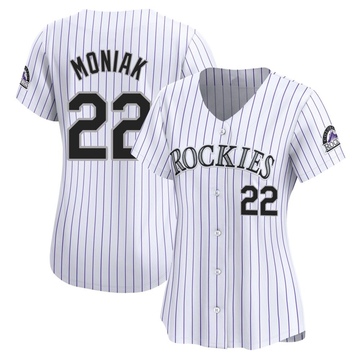 Mickey Moniak Women's Limited Colorado Rockies White Home Jersey