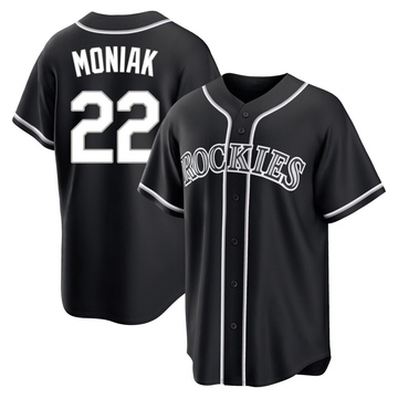 Mickey Moniak Youth Replica Colorado Rockies Black Fashion Out Jersey