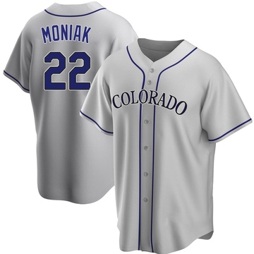 Mickey Moniak Youth Replica Colorado Rockies Gray Road Jersey