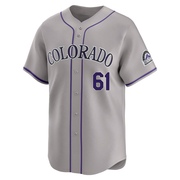 Nick Anderson Men's Limited Colorado Rockies Gray Road Jersey