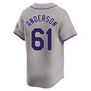 Nick Anderson Men's Limited Colorado Rockies Gray Road Jersey