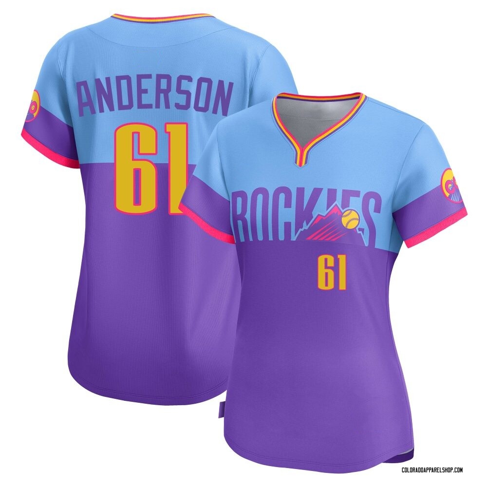 Nick Anderson Women's Limited Colorado Rockies Purple/Light Blue 2025 City Connect Jersey