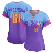 Nick Anderson Women's Limited Colorado Rockies Purple/Light Blue 2025 City Connect Jersey