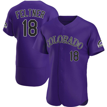 Ryan Feltner Men's Authentic Colorado Rockies Purple Alternate Jersey