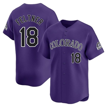 Ryan Feltner Men's Limited Colorado Rockies Purple Alternate Jersey