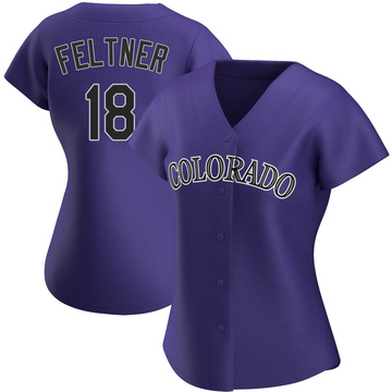 Ryan Feltner Women's Replica Colorado Rockies Purple Alternate Jersey