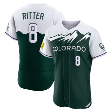Ryan Ritter Men's Authentic Colorado Rockies Green 2022 City Connect Jersey