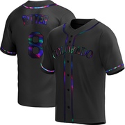 Ryan Ritter Men's Replica Colorado Rockies Black Holographic Alternate Jersey