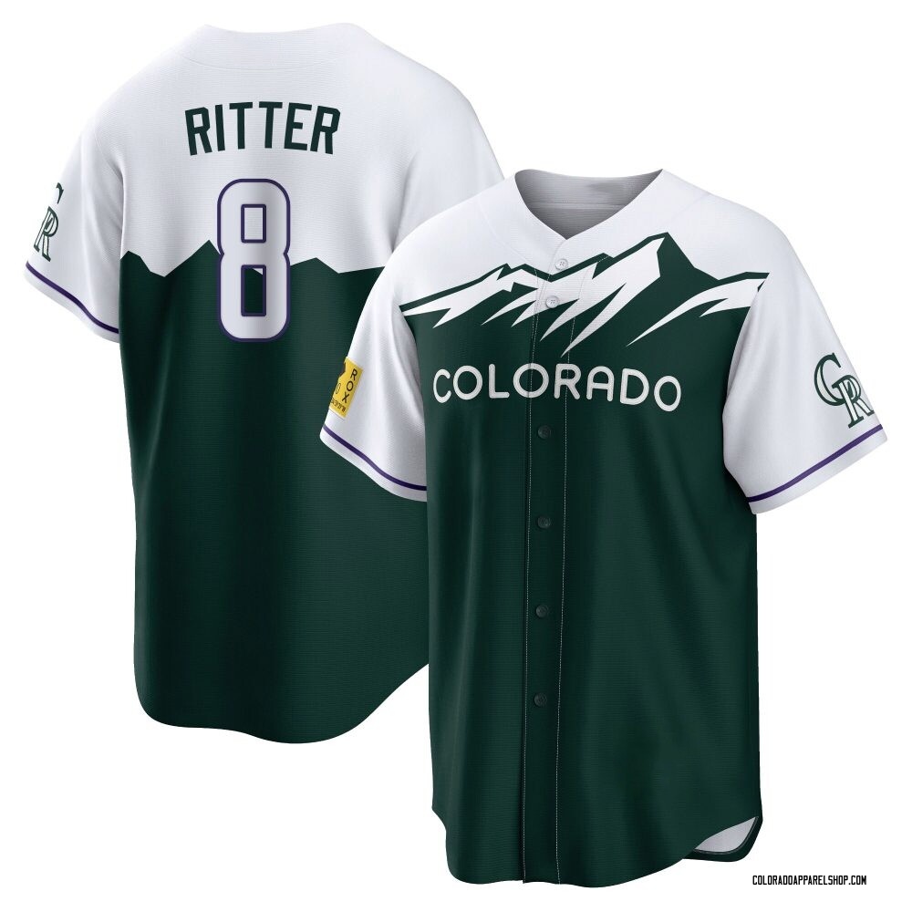 Ryan Ritter Men's Replica Colorado Rockies Green 2022 City Connect Jersey