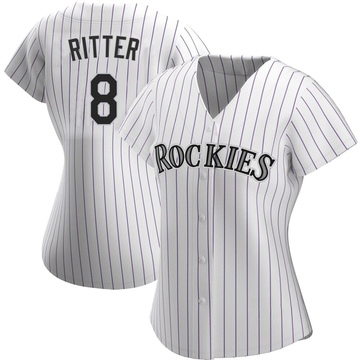 Ryan Ritter Women's Authentic Colorado Rockies White Home Jersey