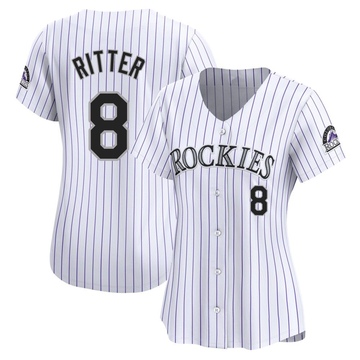 Ryan Ritter Women's Limited Colorado Rockies White Home Jersey