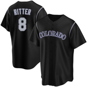 Ryan Ritter Youth Replica Colorado Rockies Black Alternate Jersey