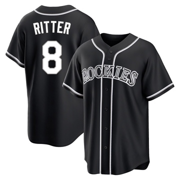 Ryan Ritter Youth Replica Colorado Rockies Black Fashion Out Jersey