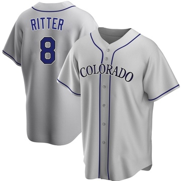 Ryan Ritter Youth Replica Colorado Rockies Gray Road Jersey