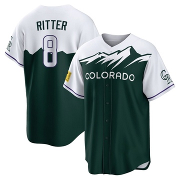 Ryan Ritter Youth Replica Colorado Rockies Green 2022 City Connect Jersey