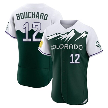 Sean Bouchard Men's Authentic Colorado Rockies Green 2022 City Connect Jersey