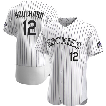 Sean Bouchard Men's Authentic Colorado Rockies White Home Jersey