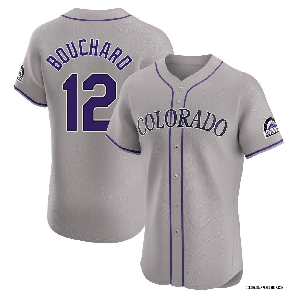 Sean Bouchard Men's Elite Colorado Rockies Gray Road Jersey