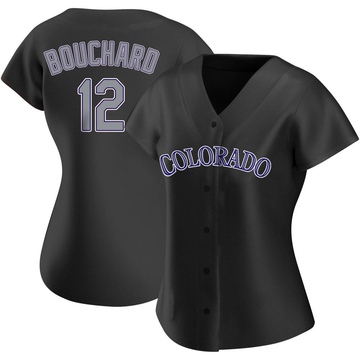 Sean Bouchard Women's Authentic Colorado Rockies Black Alternate Jersey