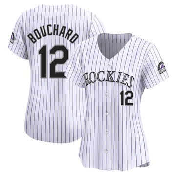Sean Bouchard Women's Limited Colorado Rockies White Home Jersey