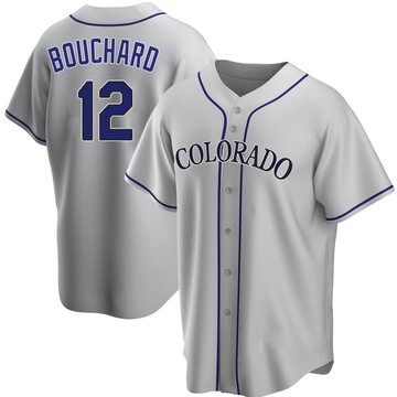 Sean Bouchard Youth Replica Colorado Rockies Gray Road Jersey