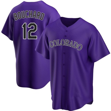 Sean Bouchard Youth Replica Colorado Rockies Purple Alternate Jersey