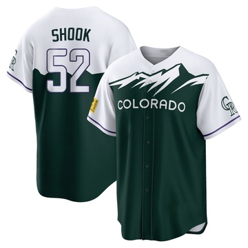 TJ Shook Men's Replica Colorado Rockies Green 2022 City Connect Jersey